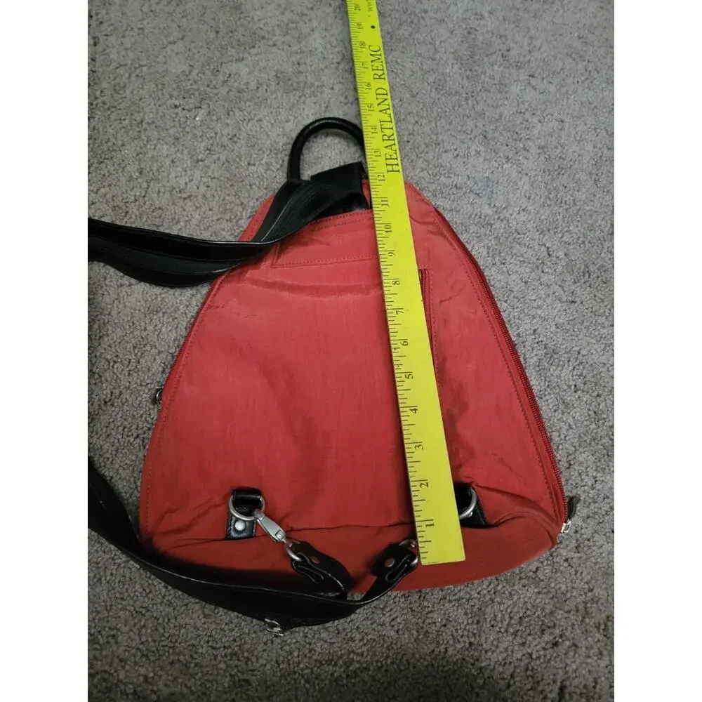 Baggallini Metro Convertible Backpack Nylon Rusty Red